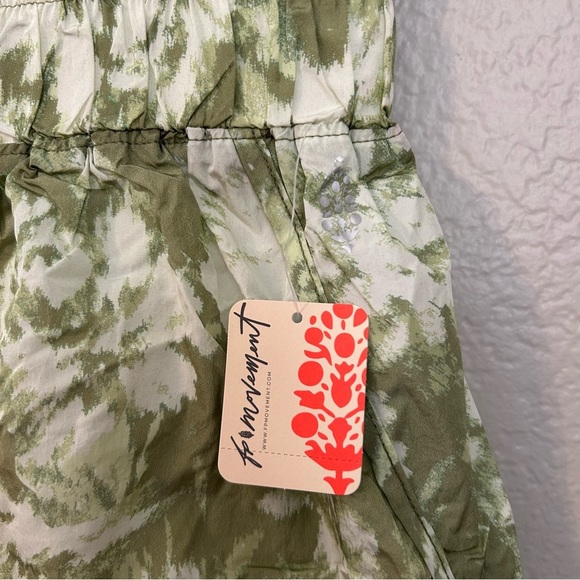 NWT, FP Movement The Way Home Printed Shorts in Green/White Print, Size Medium - Picture 5 of 10